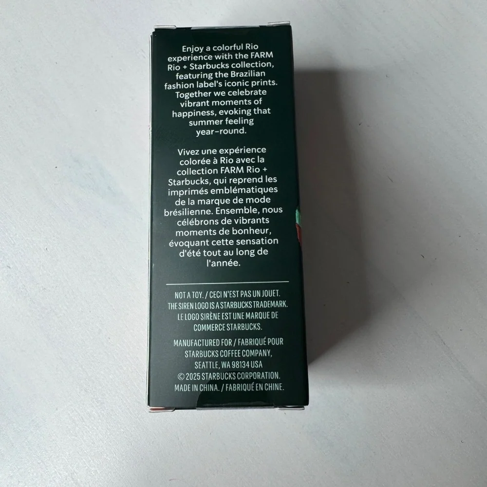 NWT Starbucks x FARM‎ RIO Cold Cup Keychain. Limited edition collaboration